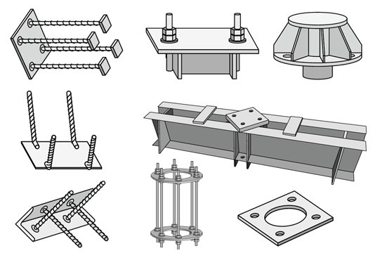 Закладные детали для железобетонных конструкций чертежи