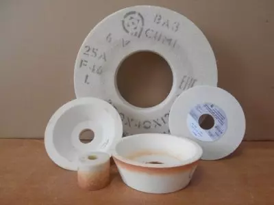 Шлифовальный абразивный круг 350-40-127 25А электрокорунд 25-40 СМ прямой профиль