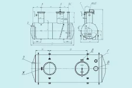 Емкость подземная ЕП-16, ЕПП-16