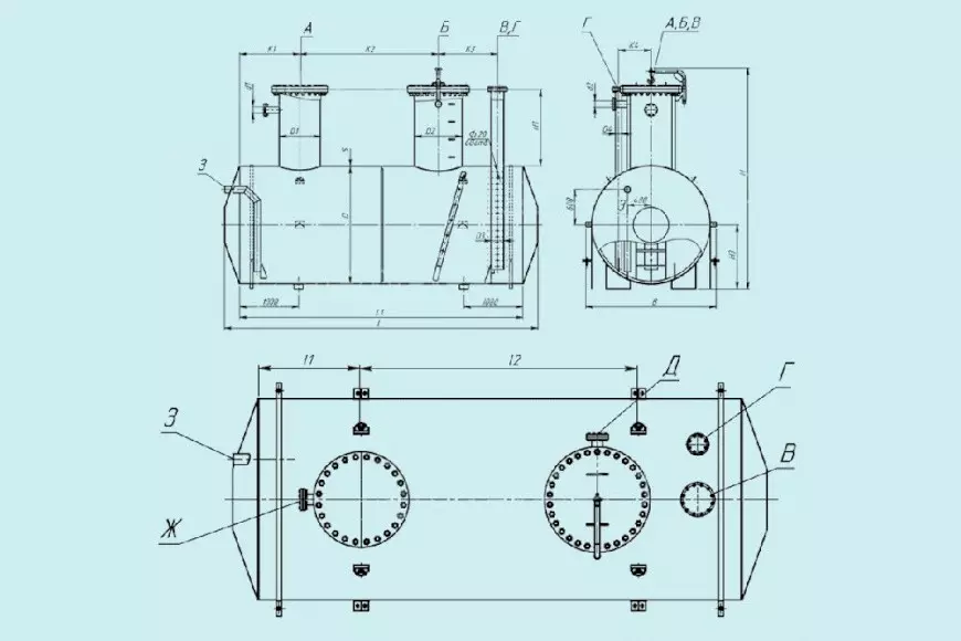 Емкость подземная ЕП-16, ЕПП-16