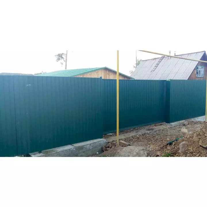 Забор из профнастила под ключ