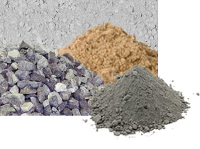 Щебень, песок, цемент