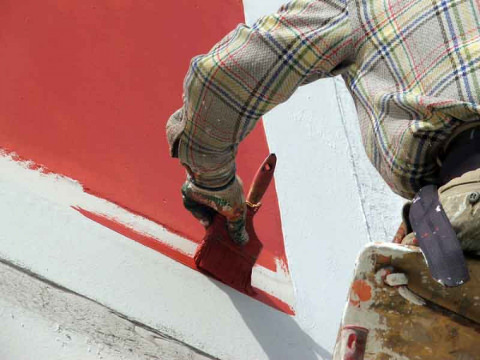 Расход фасадной краски для наружных работ