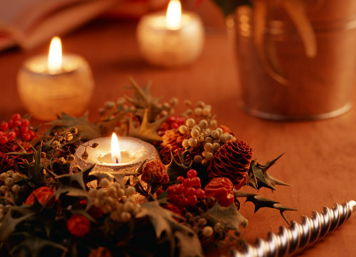 Новогодние свечи для декора дома