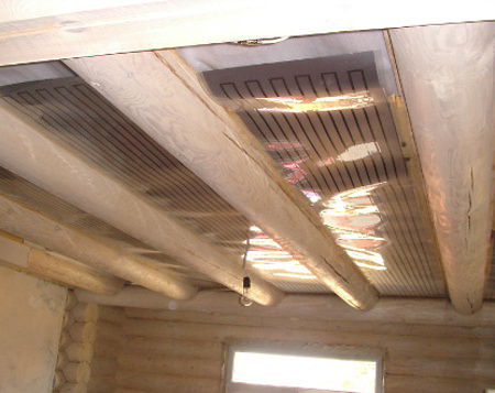Инфракрасное отопление деревянного дома