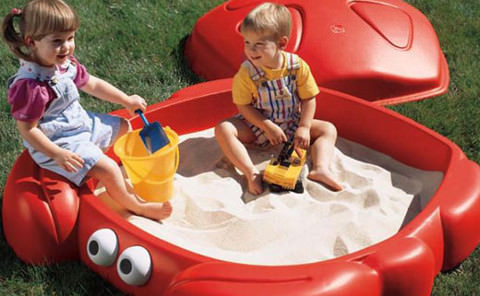 Готовая пластиковая песочница для детей